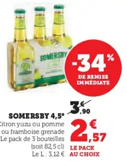 Super U Somersby 4,5° aanbieding