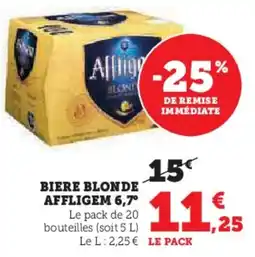 Super U Biere blonde affligem aanbieding