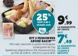 Super U Kit 2 Personnes André Bazin aanbieding