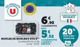 Super U Moules De Bouchot STG U aanbieding