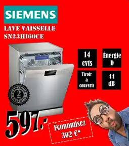 Electro-Zschau Siemens Lave Vaisselle SN23HIGOCE aanbieding
