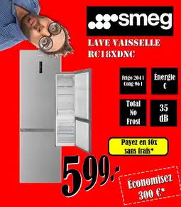 Electro-Zschau Smeg Lave vaisselle RC18XDNC aanbieding
