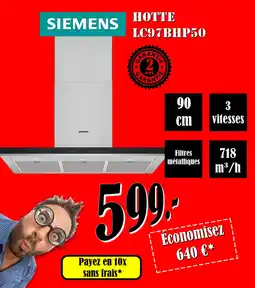 Electro-Zschau Siemens Hotte LC97BHP50 aanbieding