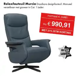 Woonsquare Relaxfauteuil Murcia aanbieding