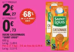 E.Leclerc Sucre Cassonnade Saint Louis aanbieding