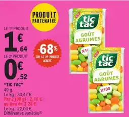 E.Leclerc Tic Tac aanbieding