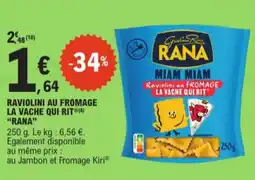 E.Leclerc Raviolini au Fromage La Vache Qui Rit Rana aanbieding