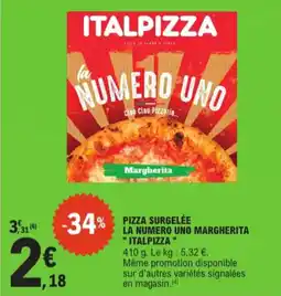 E.Leclerc Pizza surgelée la numero uno margherita italpizza aanbieding