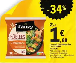E.Leclerc Les poêlées surgelées la paysanne d'aucy aanbieding