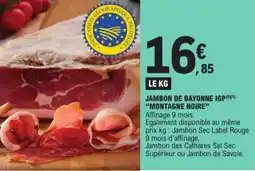 E.Leclerc Jambon de bayonne IGP montagne noire aanbieding