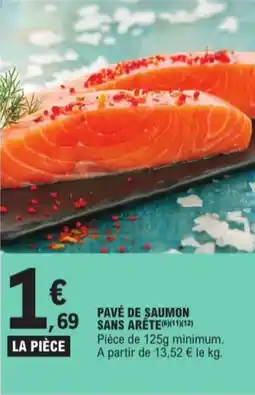 E.Leclerc Pavé de saumon sans arete aanbieding