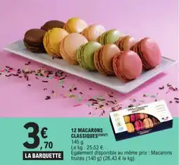 E.Leclerc 12 macarons classiques aanbieding