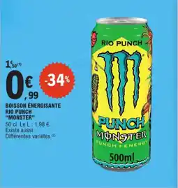 E.Leclerc Boisson énergisante rio punch monster aanbieding