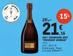 E.Leclerc AOC champagne brut président germain aanbieding