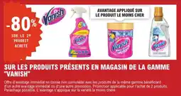 E.Leclerc Sur les produits présents en magasin de la gamme vanish aanbieding