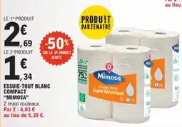 E.Leclerc Essuie-tout blanc compact mimosa aanbieding