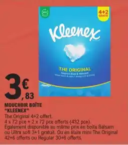 E.Leclerc Mouchoir boîte kleenex aanbieding