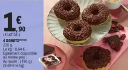 E.Leclerc 4 donuts aanbieding