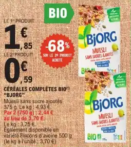 E.Leclerc Cereales completes bio bjorg aanbieding