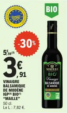 E.Leclerc Vinaigre balsamique de modène IGP bio maille aanbieding
