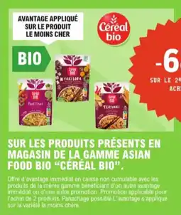 E.Leclerc Sur les produits présents en magasin de la gamme asian food bio céréal bio aanbieding