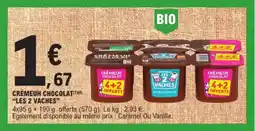 E.Leclerc Cremeuh chocolat les 2 vaches aanbieding