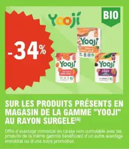 E.Leclerc Sur les produits présents en magasin de la gamme yooji au rayon surgele aanbieding