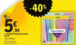 E.Leclerc 12 feutres d'écriture pastel flair aanbieding