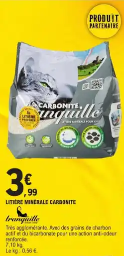 E.Leclerc Litière minérale carbonite aanbieding
