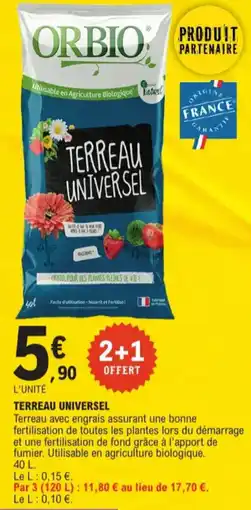 E.Leclerc L'unité terreau universel aanbieding