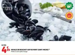 Auchan Moules de bouchot AOP du mont saint-michel aanbieding