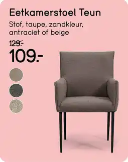 Leen Bakker Eetkamerstoel Teun aanbieding