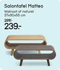 Leen Bakker Salontafel Matteo aanbieding
