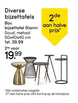 Leen Bakker Bijzettafel gianni aanbieding
