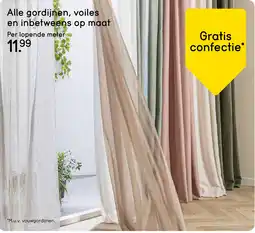 Leen Bakker Alle gordijnen voiles en inbetweens op maat aanbieding