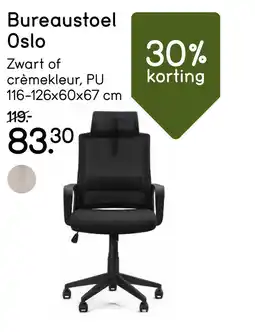 Leen Bakker Bureaustoel Oslo aanbieding