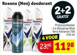 Kruidvat Rexona Men deodorant aanbieding