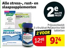 Kruidvat Alle stress- rust- en slaapsupplementen aanbieding