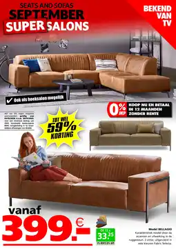 Seats and Sofas Model bellagio aanbieding