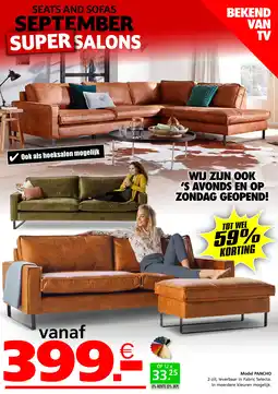 Seats and Sofas Model pancho aanbieding