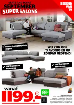 Seats and Sofas Hoeksalon malaga aanbieding