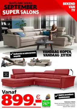 Seats and Sofas Hoeksalon vegas aanbieding