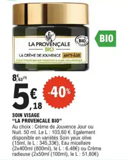 E.Leclerc Soin visage la provencale bio aanbieding