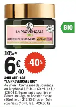 E.Leclerc Soin anti-age la provencale bio aanbieding