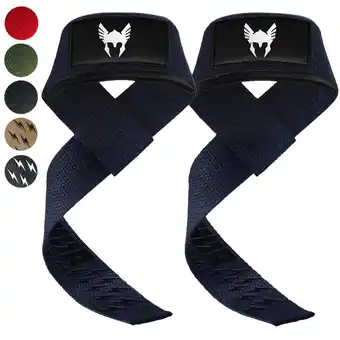 Decathlon Lifting Straps - Extra Grip - Powerlifting Straps - Deadlift Straps - Blauw aanbieding