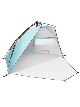 Decathlon Luxe strandtent voor 3-4 personen met UPF 50+ bescherming tegen de zon aanbieding