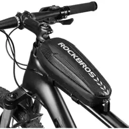 Decathlon Bicycle Frame Bag Waterproof MTB Tube Bag Black 1.1L/1.5L aanbieding