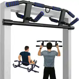 Decathlon Vitalic Optrekstang & Pull-Up Bar – Zonder Boren, tot 200 kg, deurmontage aanbieding