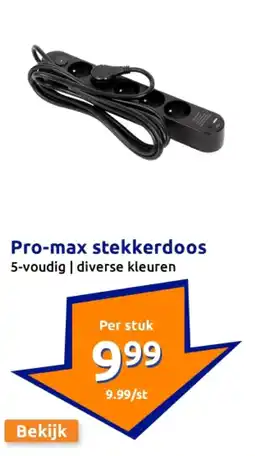 Action Pro-max stekkerdoos aanbieding