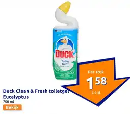 Action Duck Clean & Fresh toiletger Eucalyptus aanbieding